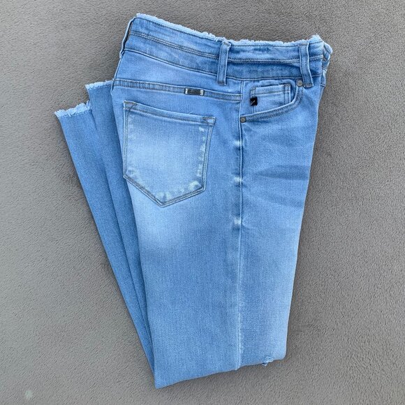 KanCan Dual Button High Rise Skinny Jeans Sz 26/5 - Picture 3 of 14